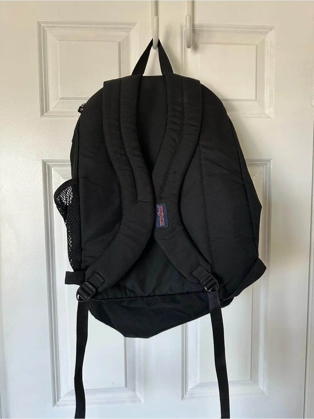 Jansport Black Backpack with Red Logo